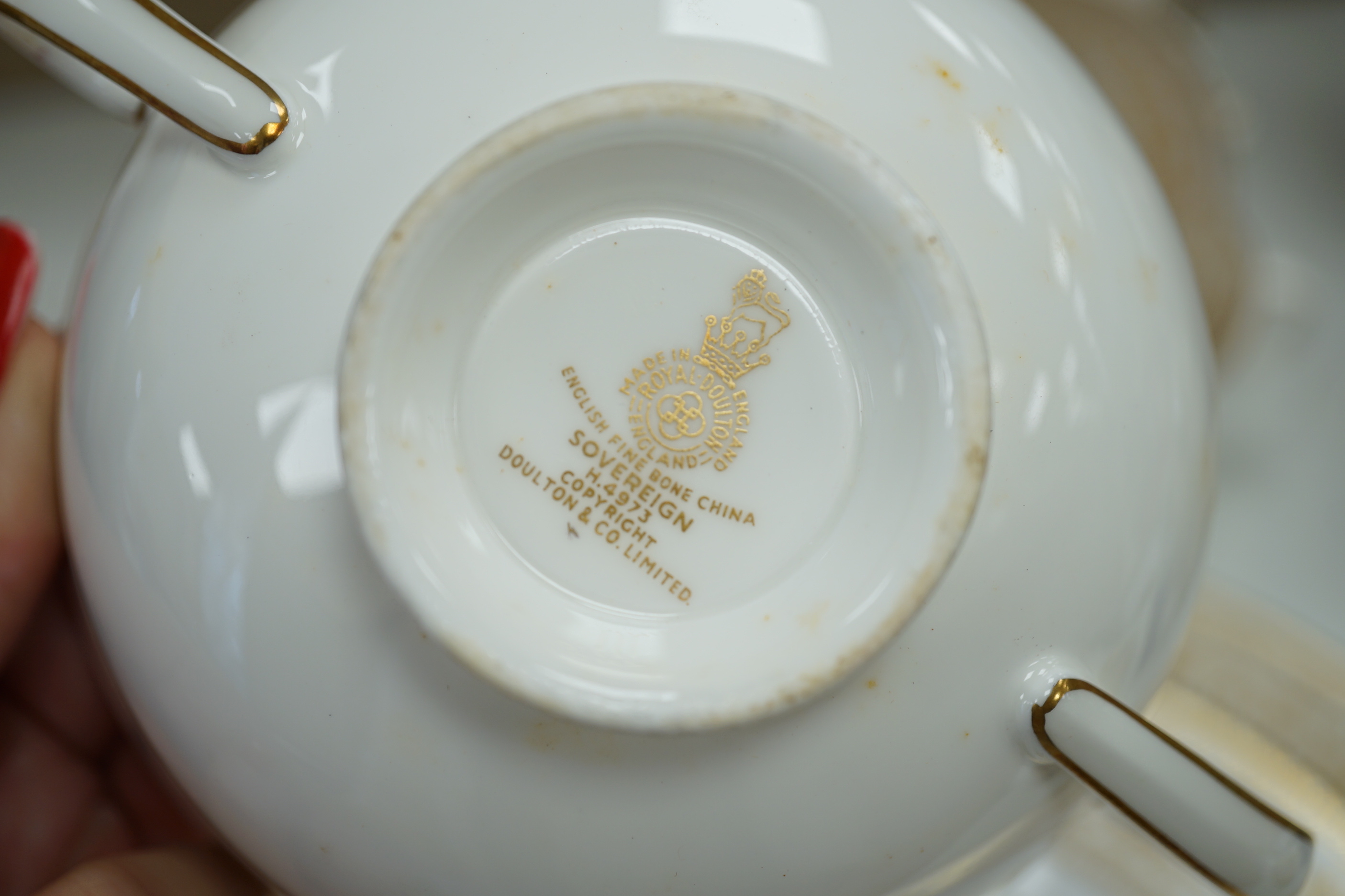 A Royal Doulton 'Sovereign' part dinner service